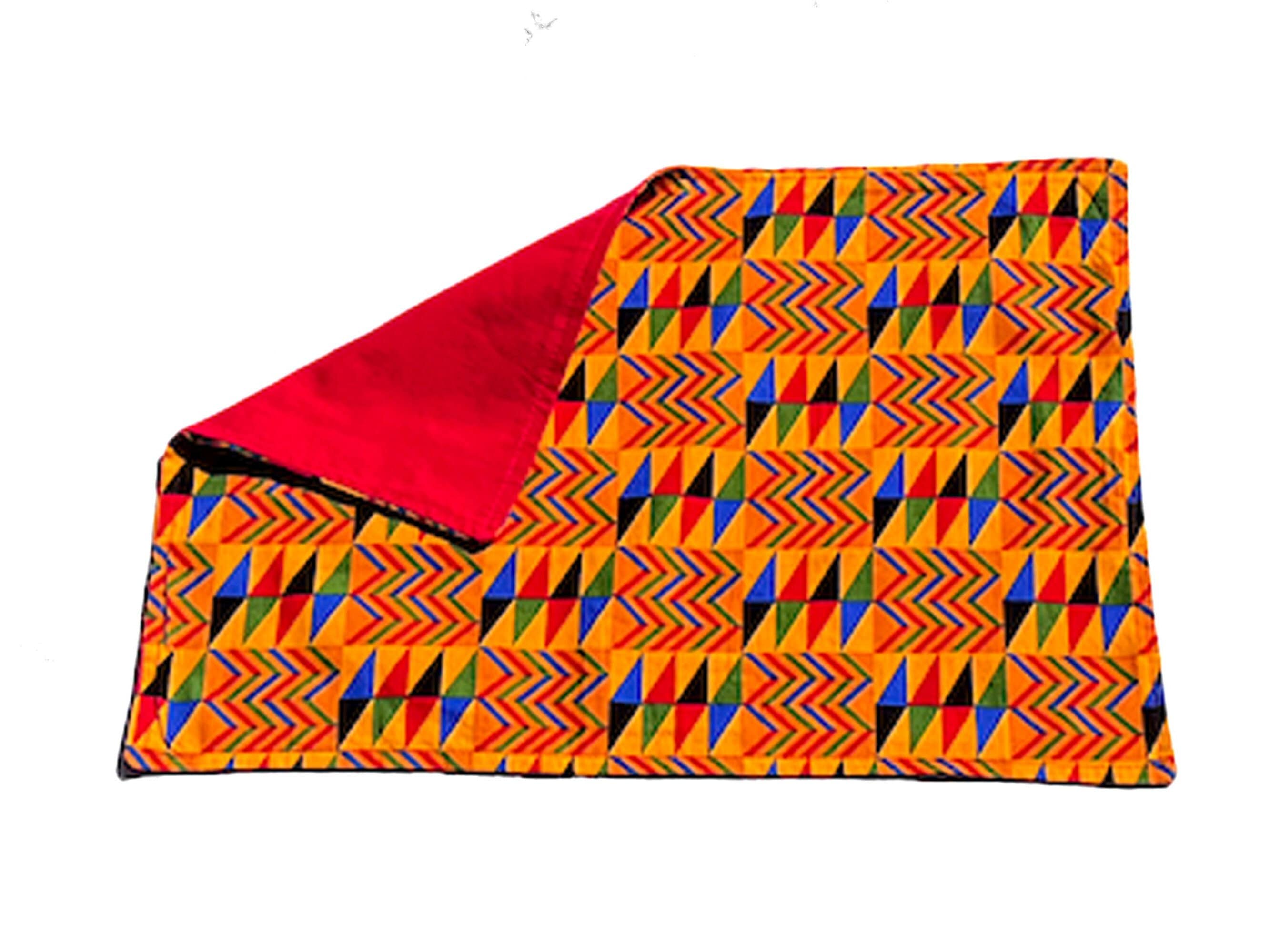 Dinner Napkins and Placemats Multi Color Cultural Print