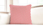 Christmas Throw Pillow Cover or Holiday Decorative Pillow Red Candy Cane