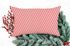 Christmas Throw Pillow Cover or Holiday Decorative Pillow Red Candy Cane
